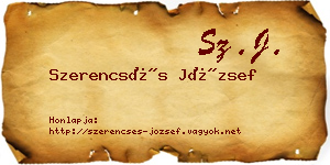 Szerencsés József névjegykártya